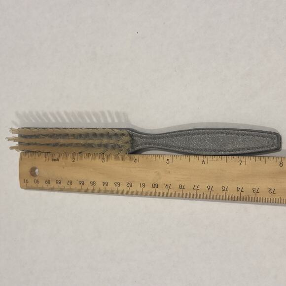 Rare Vintage Pebble Textured Plastic Or Resin Hair Brush 8 Inches Tease & Smooth - Picture 8 of 8